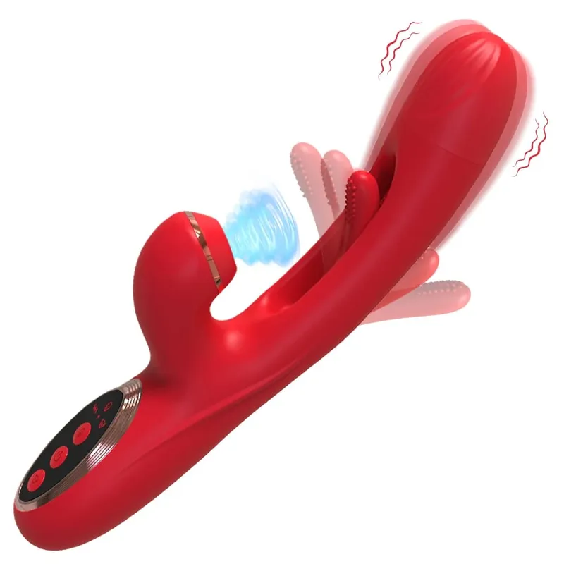 女用陰蒂拍打震動器陰蒂吸盤刺激器強力性玩具女用兔子吸吮震動器