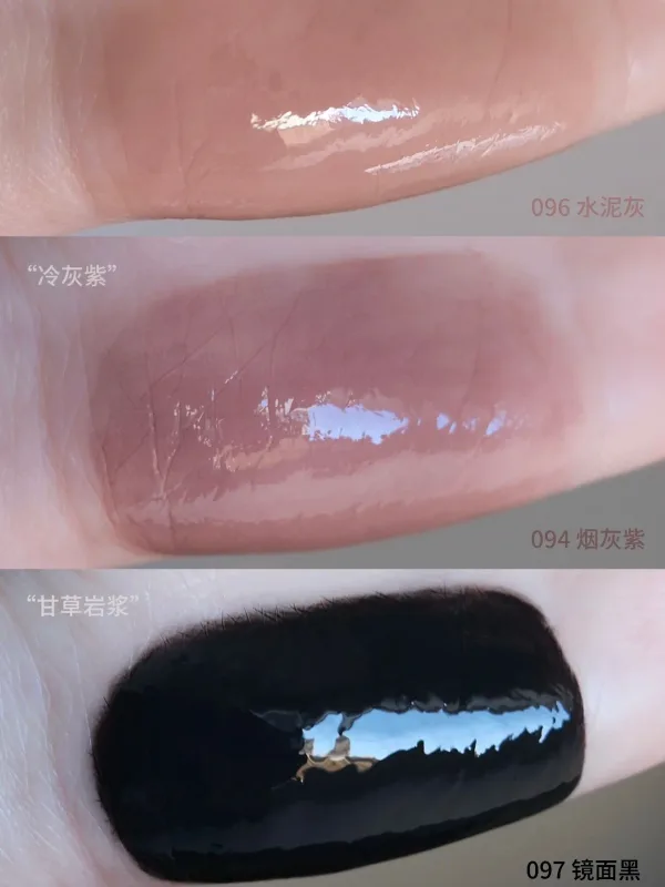 Hyntoor batom preto com glitter gótico, conjunto de cores duplas, prata fosca, nutritivo, cetim escuro, metálico, efeito esfumaçado diário