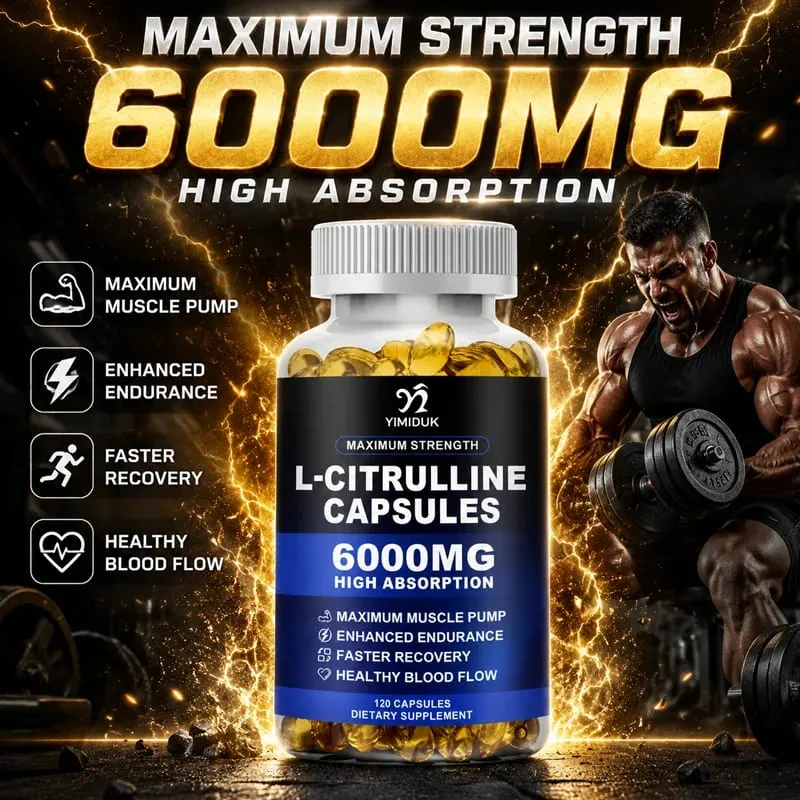 最大強度 L-瓜氨酸膠囊 支持血管 耐力 肌肉酸痛，適合健美和肌力訓練