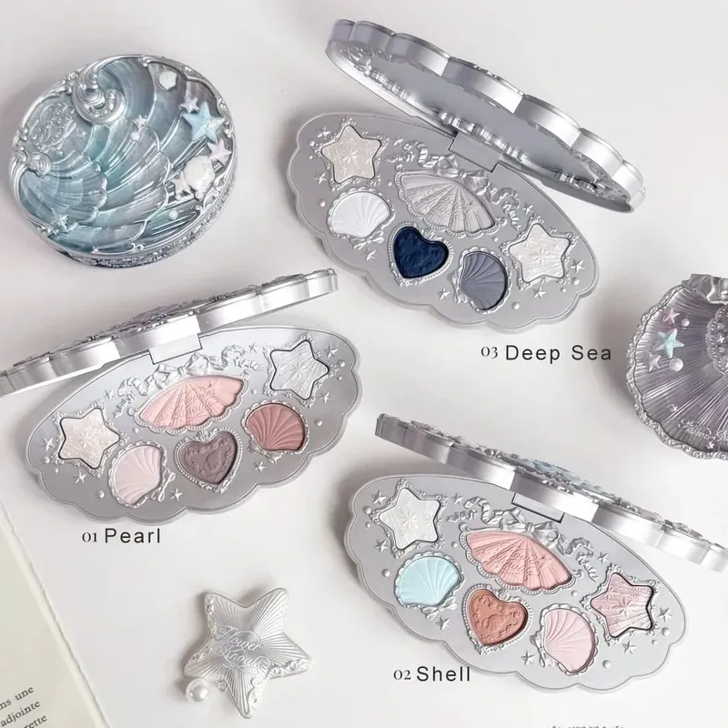 Conjunto de pérolas Flower Knows SShell Sombra Lip Gloss Blush Ocean Theme Kit de cosméticos — image 5