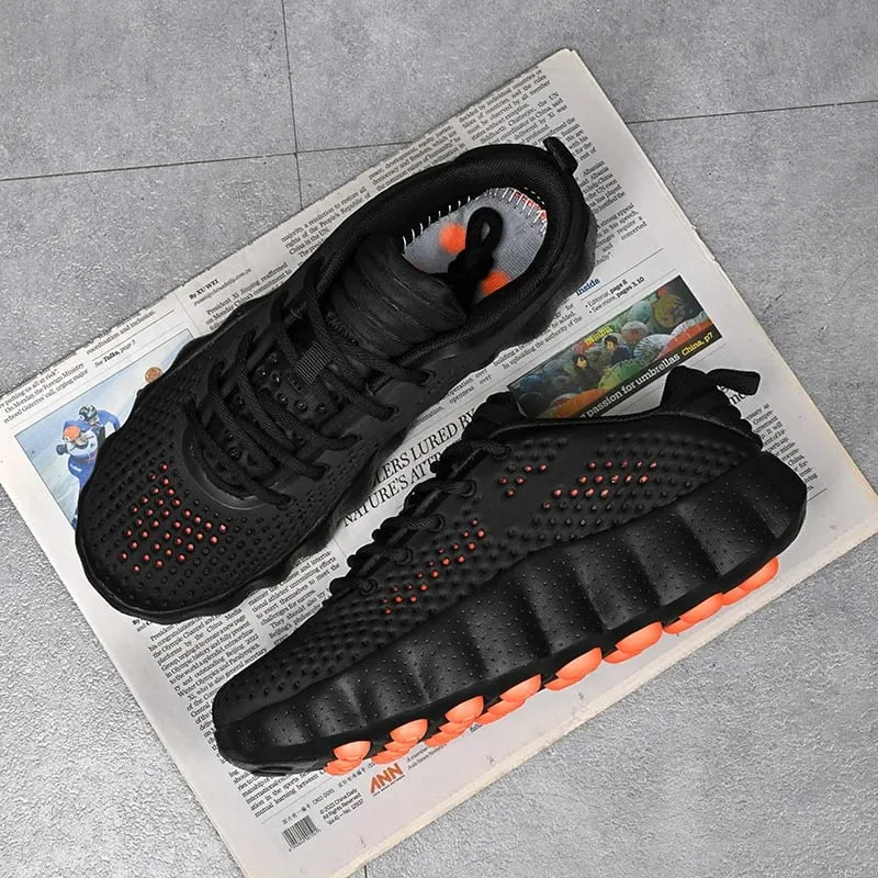 Homens confortáveis ​​tênis de corrida respirável sola grossa antiderrapante sapatos esportivos casuais amortecimento tênis de caminhada ao ar livre para mulher