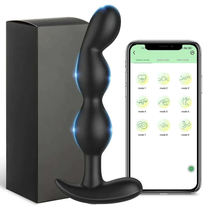 Plugue anal vibrador bluetooth para homens, massageador de próstata, controle remoto sem fio, brinquedos sexuais adultos para mulheres, homens, gays