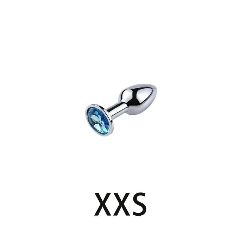 Metal suave anal plug base de jóias de aço inoxidável suave butt plug massageador de próstata vibradores ânus estimulador brinquedos sexuais adultos