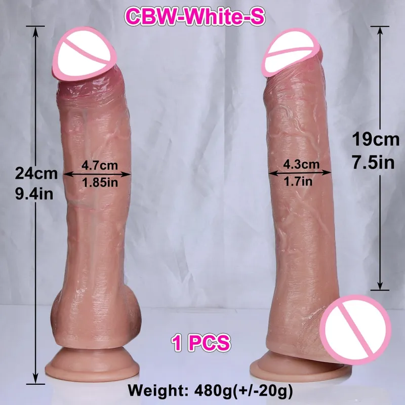 3 cores falso grosso pênis realista macio duplo silicone grande vibrador masturbação vaginal ventosa galo mulher homem brinquedo sexo anal