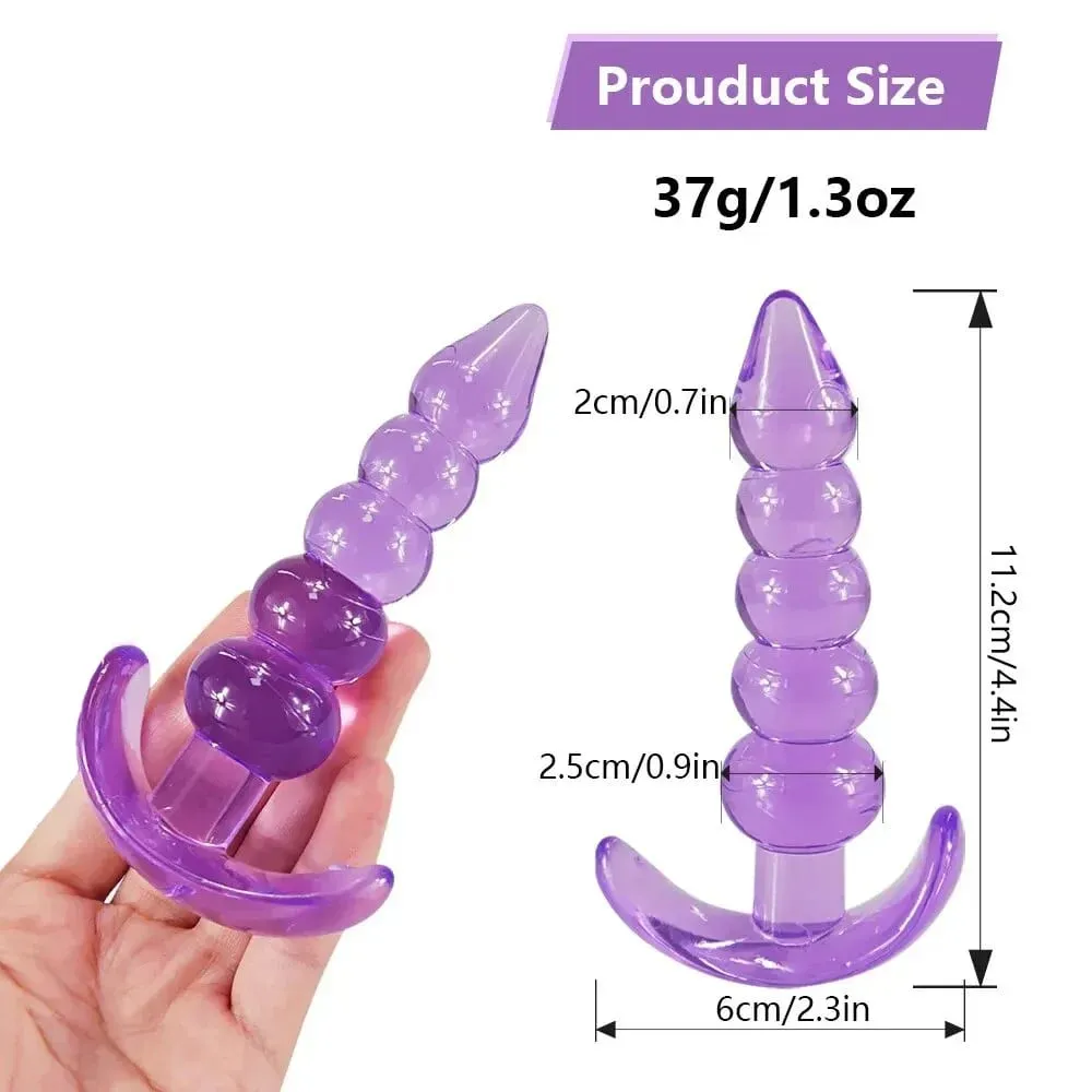 Plugue anal de silicone macio, contas anais, plug anal, massagem de próstata, unissex, rolha sexy, brinquedo sexual adulto para homens, mulheres, jogos adultos