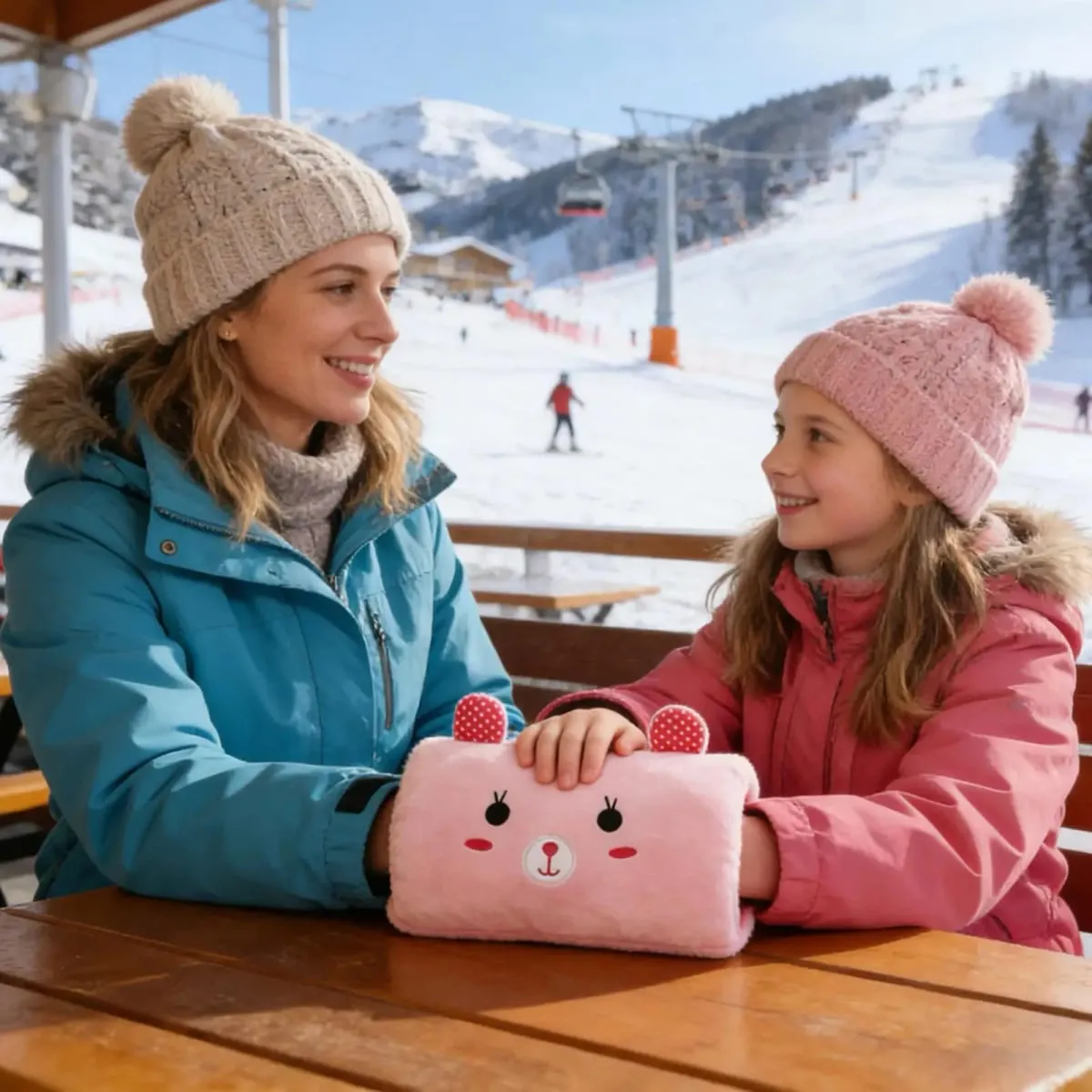 Almofada criativa mão-aquecimento presente de pelúcia forma de coelho mão mais quente muff lance travesseiro para crianças inverno viagem cochilando escola