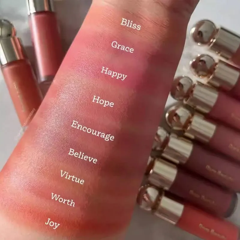Rare Beauty Soft Pinch Liquid Blusher Silky Waterproof Moisturizing Woman Makeup Happy Hope Bliss Wonder Believe Blush Liquide