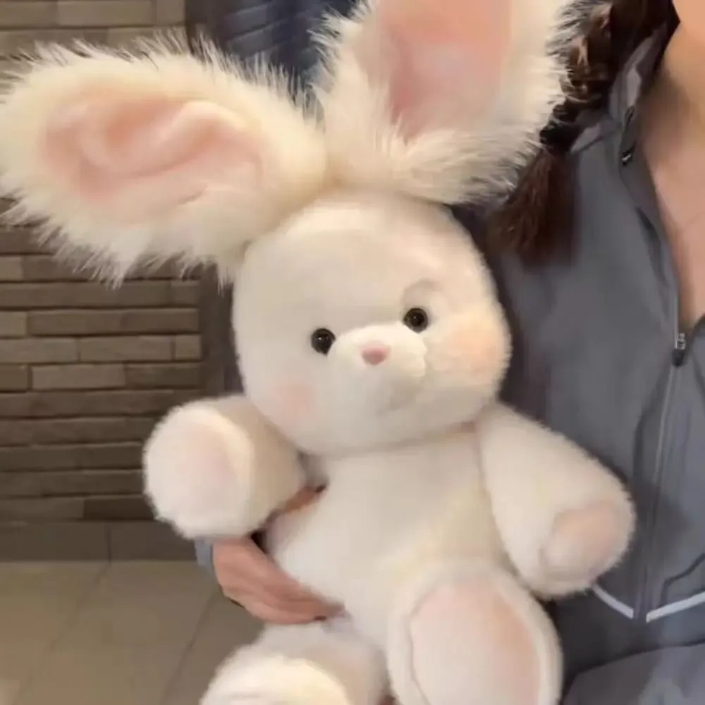 Soft Rabbit Stuffed Animal Plush Pillow Emotional Support 17.7inch Stuffed Animals Plush with Long Ear Cute Plush Pillow