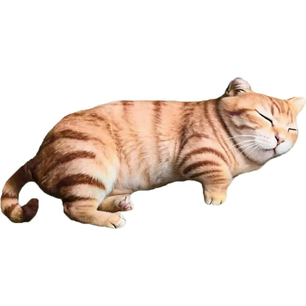 Material de pelúcia Travesseiro de Corpo Animal PP Algodão Cheio de Textura Macia Almofadas de Lance de Aves Padrão de Gato Tamanho de 40cm