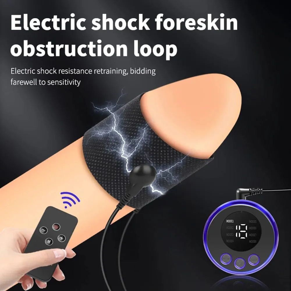 Electro Penis Sleeve Vibrator For Men Penis Cock Ring Masturbation Conductive Enlargement Stimulator Massage Sex Toys For Men — image 2
