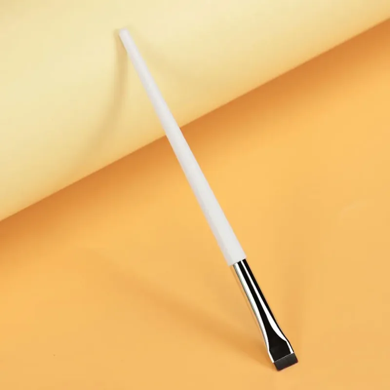 Up Tool Oblique Cosmetics Brush Beauty Blade Smink ecsetek Liner Szemöldökecset Szögletes Finom szemceruza ecsetek Lapos szemöldökecset