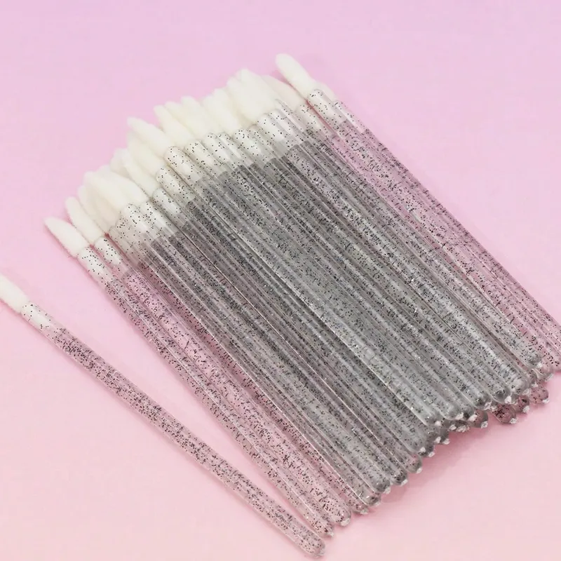 50Pcs Crystal Eyelashes Brush Comb Disposable Eye Lashes Extension Mascara Wands Makeup Professional Makeup Beauty Tool