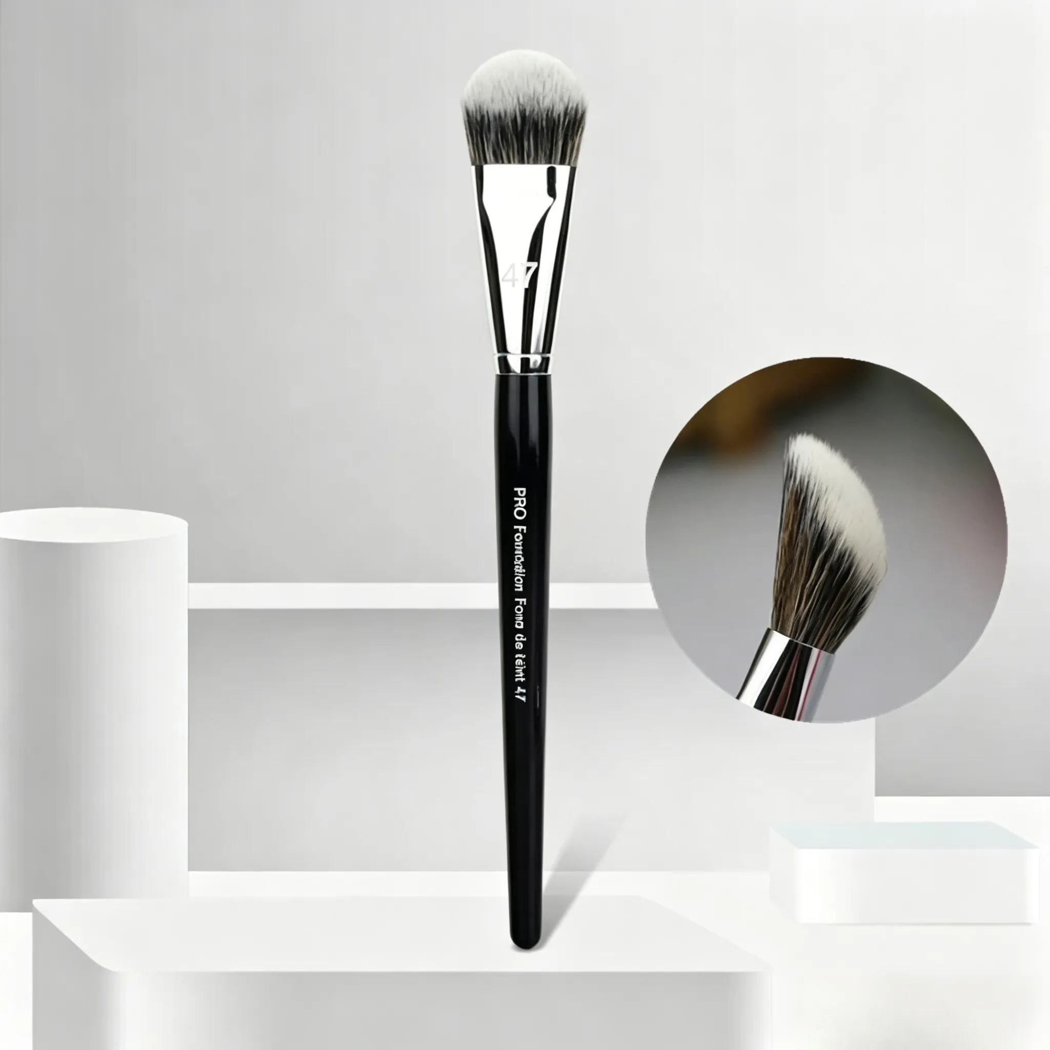 No.47/49/73/90 Pincéis de maquiagem Pincéis de maquiagem com ângulo chanfrado Pincel profissional para base líquida de inclinação BB Cream Pincel de maquiagem