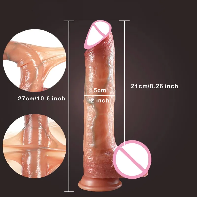 Pele deslizante prepúcio vibrador com testículos reais strapon vibradores realistas para mulheres homens lésbicas anal pau adulto brinquedos sexuais pênis 18 — image 9
