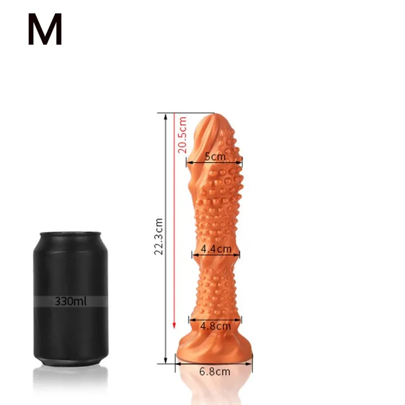 Lobo dente vara enorme longo anal plug grande vibrador butt plug ânus expansão estimulador massagem de próstata brinquedos sexuais anal para mulher homem — image 9
