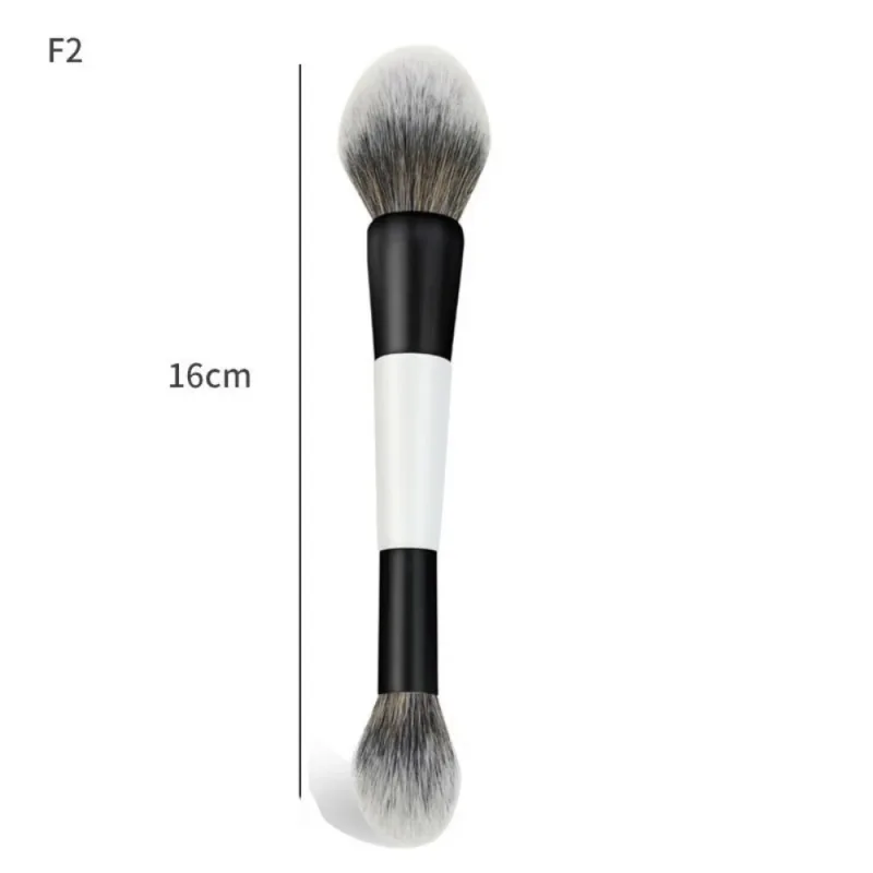 Pincel de rosto duplo f4, pincel multifuncional de alta cobertura para maquiagem, cosméticos, pó, blush, ferramentas de maquiagem
