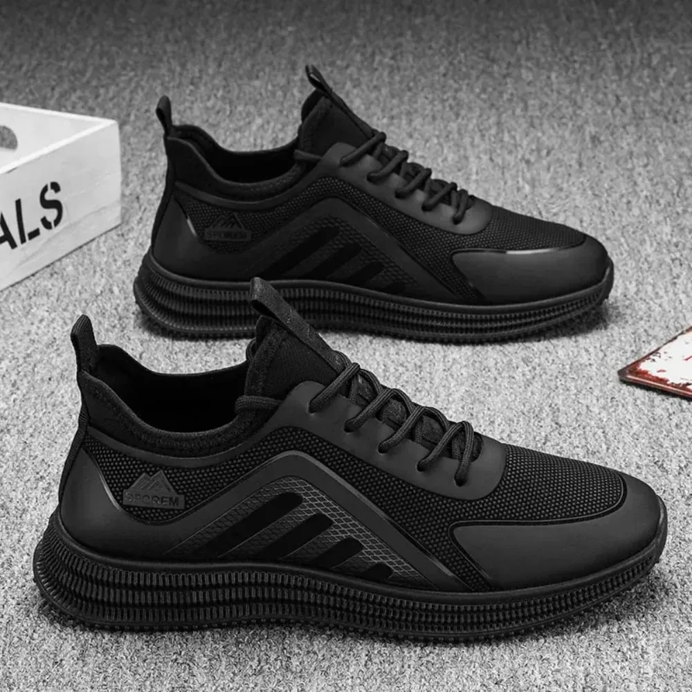 Malha respirável verão masculino plataforma tênis leve casual mocassins sapatos para corrida tênis caminhadas ao ar livre uso diário
