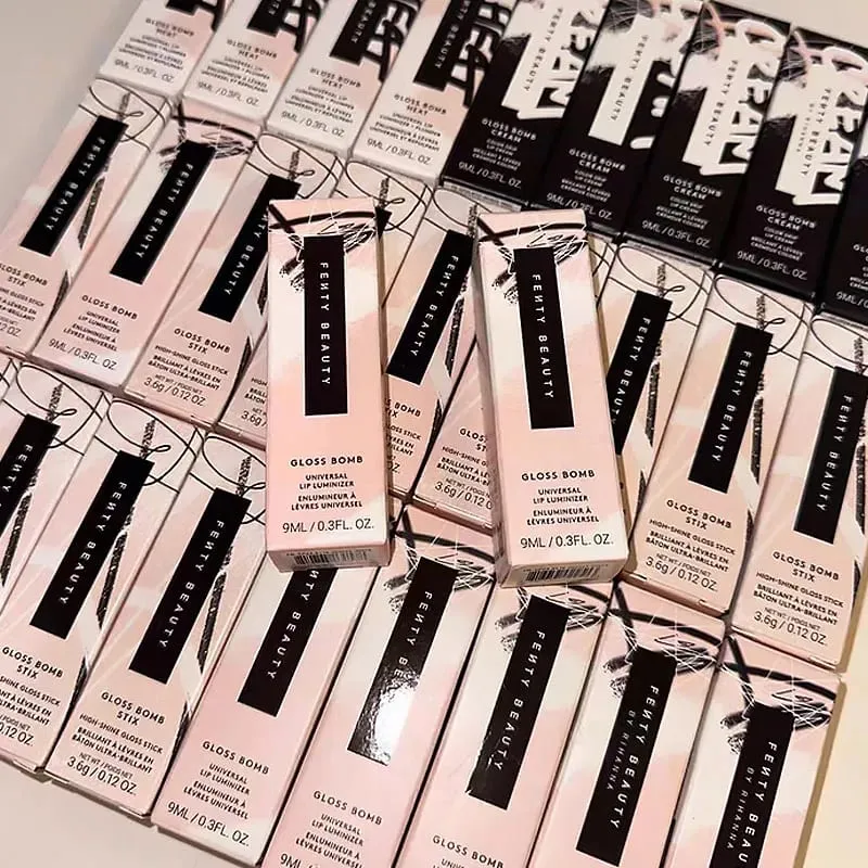 Fenty Beauty Transparent Lip Gloss Multicolor Moisten Shine Glitter Lip Plumper Makeup Beginner Liquid Lipstick Makeup Cosmetics