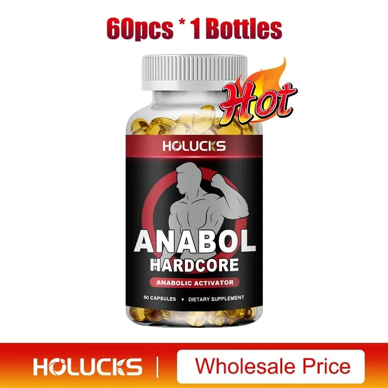 Anabol Hardcore Suplemento de Crescimento Muscular para Homens Construir Magra Densa, Alto Desempenho, Melhorando o Apoio à Saúde Geral