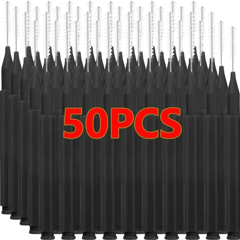 50pcs Mini Eyebrow Brush Disposable Lightweight Brow Lifting Brushes Portable Eyelash Extension Comb Perm Brush Lash Accessories