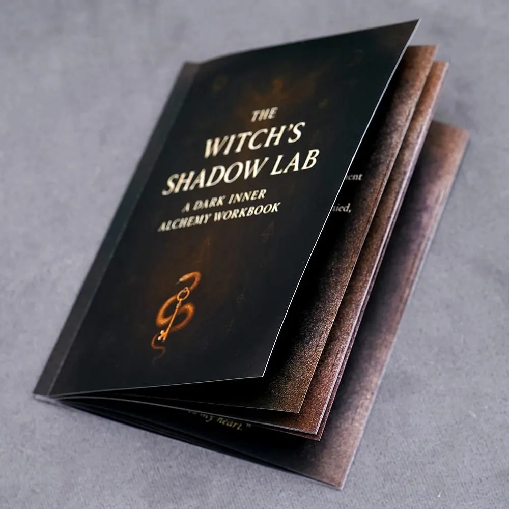 Diário de trabalho de sombra gótica Inner Alchemy Grimoire 51 páginas Grimoire Livro de sombras Bos Journal Planner Diário Grimoire 44 guiado