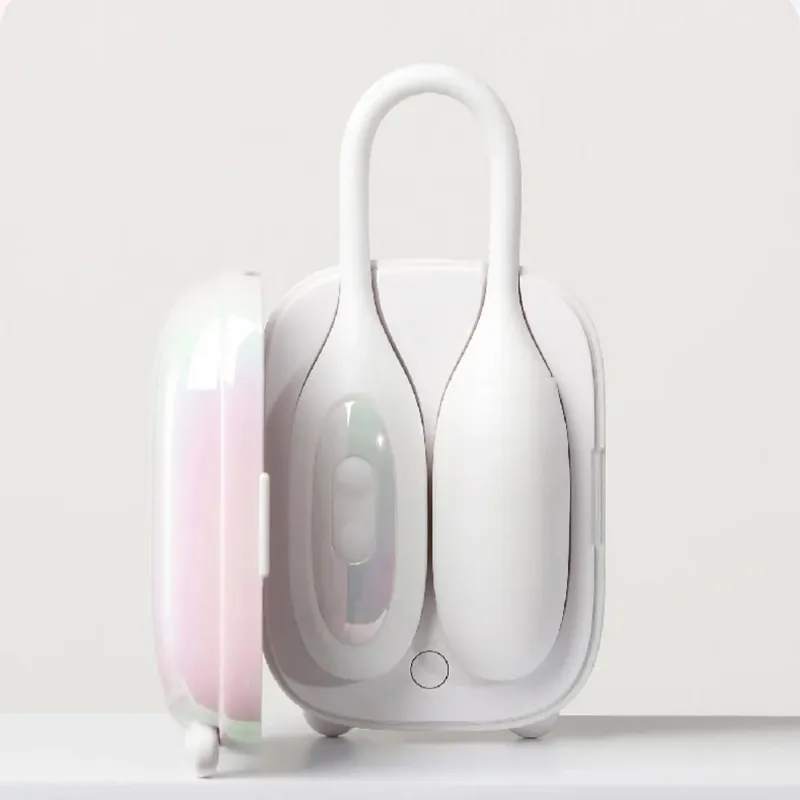 Forma de despertador criativo sucção vibrador estimulador clitoriano com língua lambendo para mulheres brinquedo sexual adulto