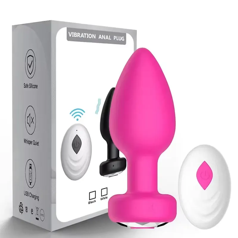 Plugue anal vibrador com controle por aplicativo, masturbador vaginal feminino, massageador de próstata vibratório, plug anal, brinquedos sexuais adultos para casais