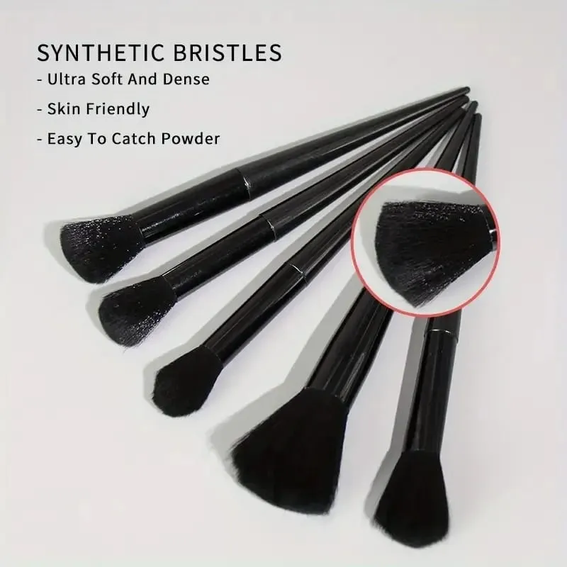 13PCS Black Makeup Brushes Set Powder Foundation Blush Kabuki Blending Makeup Beauty Tools Brochas Maquillaje for Cosmetics