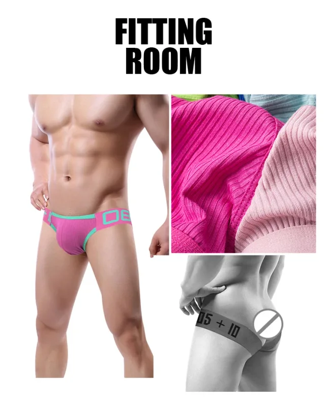1Pc 0850 Cross Strap Men's thong Threaded Cotton Sexy Butt Lifting Four Ding Gay Back Empty Sexy Sexy Free Pants