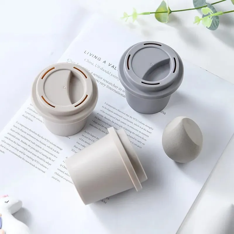 Empty Cosmetic Puff Display Storage Case Beauty Pad Display Stand Sponge Holder Makeup Sponges Stand Powder Puff Drying Holder