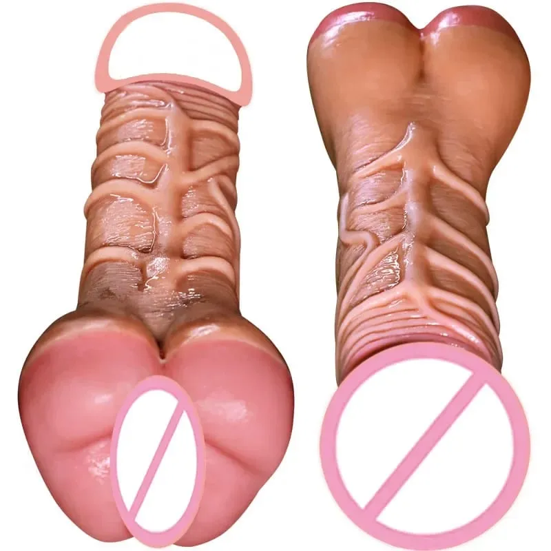 Copo de masturbação compartilhado para casal, manga vagina realista com manga texturizada, brinquedo sexual masculino, massageador para homens adultos