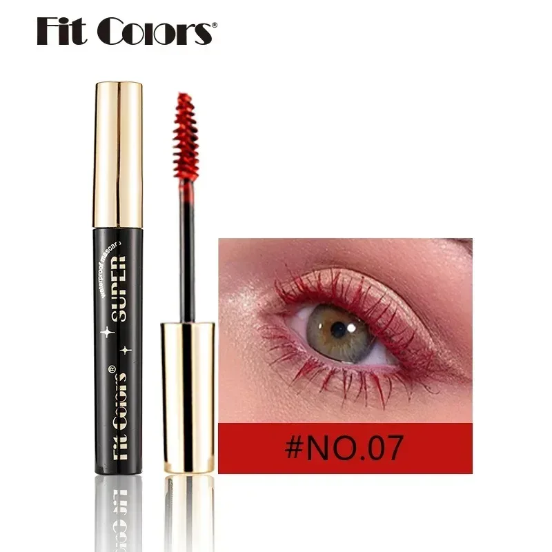 Rímel colorido maquiagem 4d sedoso natural cílios longos rímel à prova dwaterproof água extensão de longa duração grosso curling rímel