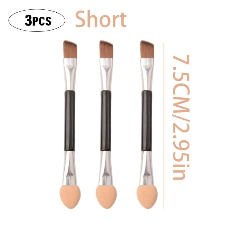 Professional Eyebrow Brush Eyeliner Angled Flat Head Blade Eye Liner Brow Contour Makeup Brushes Double-head Makeup Tool 1~10PC