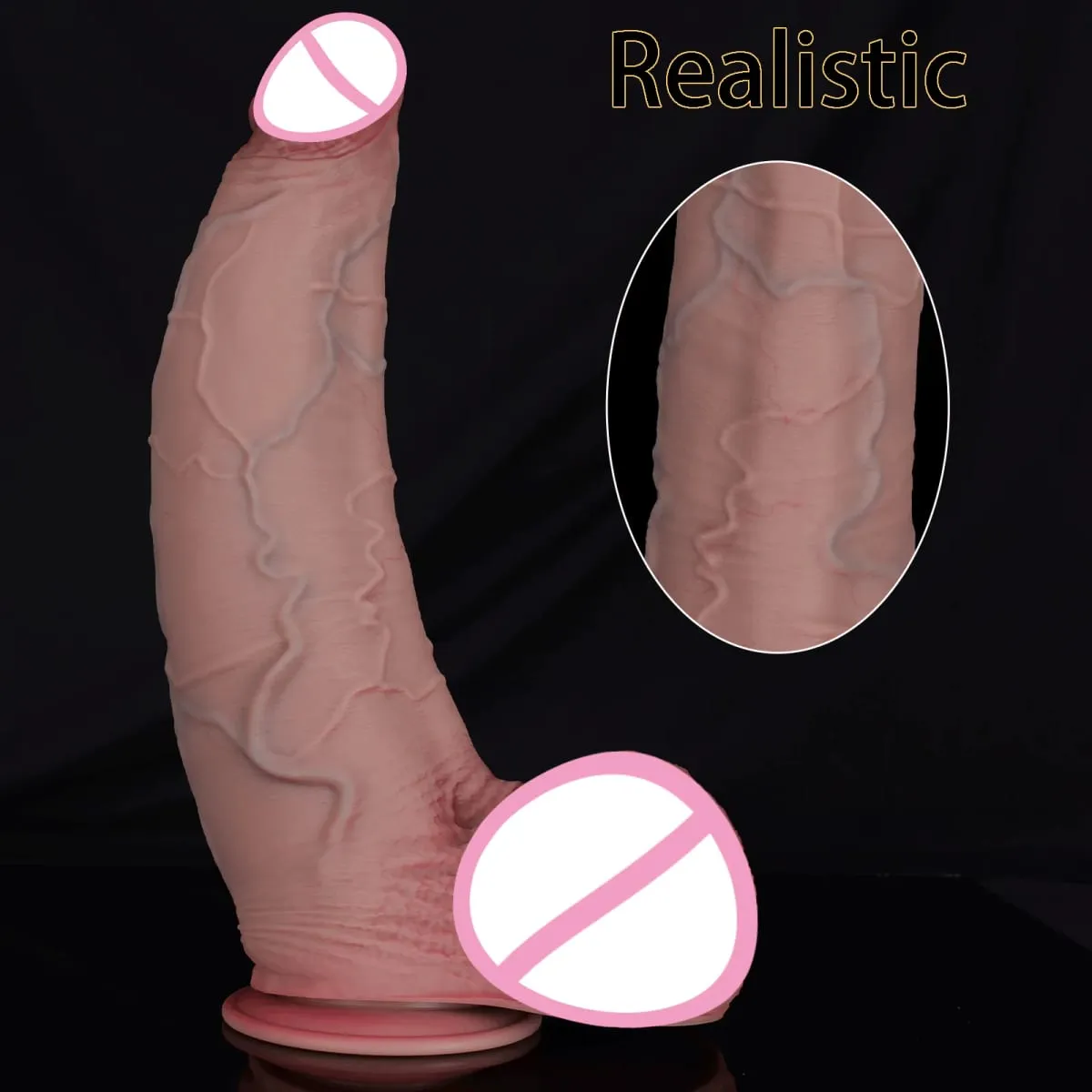 Super realista enorme vibrador grosso macio silicone pênis ventosa adequado para inserção vaginal brinquedos sexuais adultos para mulheres homens gay