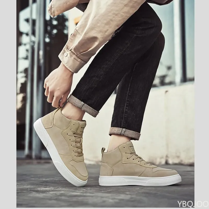 Primavera verão novos sapatos de plataforma masculinos minimalistas moda versátil tênis casuais confortáveis ​​sapatos esportivos