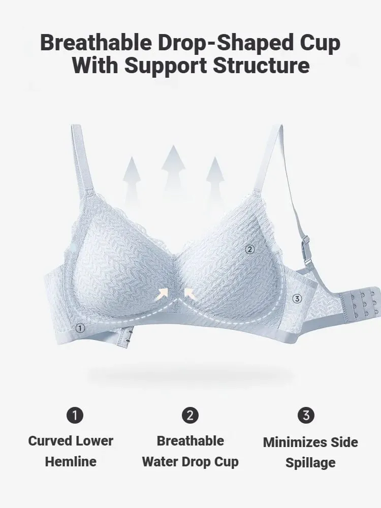 Sutiã feminino renda sem costura sem fio, seção fina, alça espaguete, costas, antiderrapante, lingerie reunida para peito pequeno