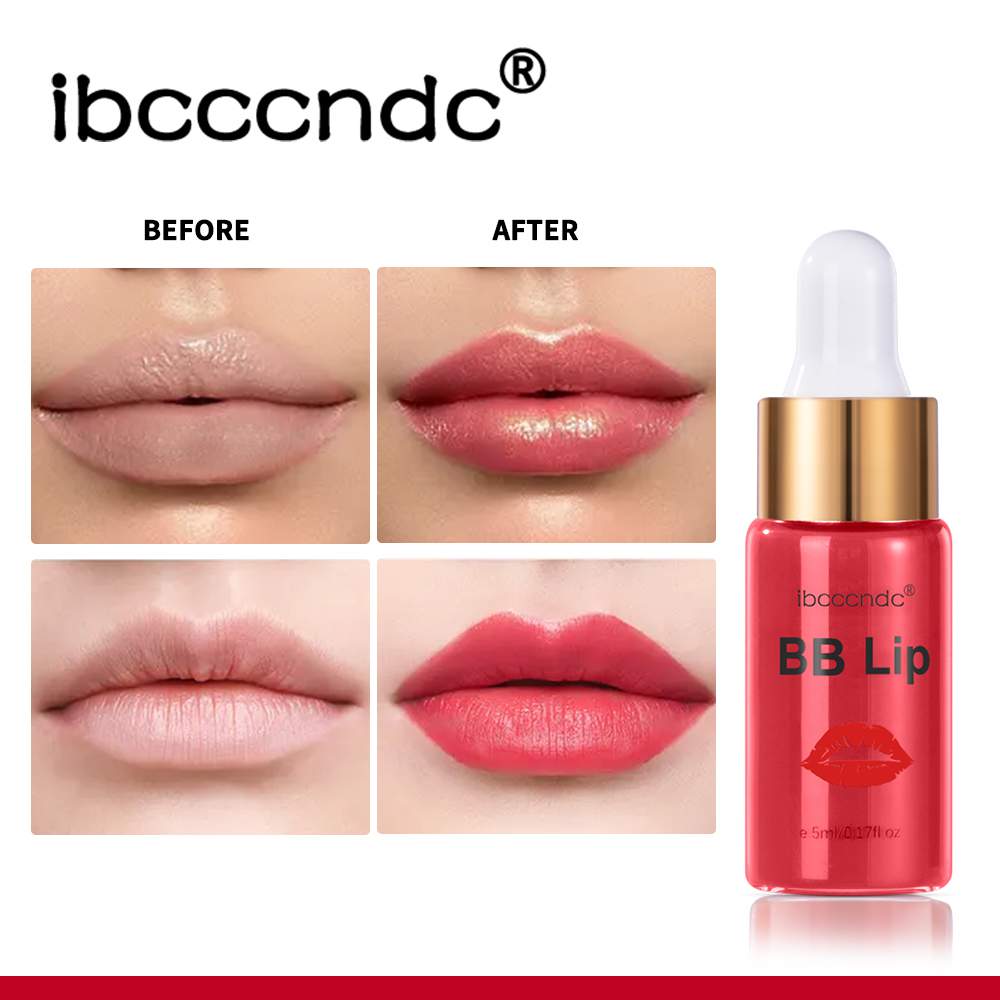 Bb lábios ampola soro starter conjunto semi-permanente bb brilho labial colorido pigmento hidratante duradouro para cuidados com os lábios brilho da coreia