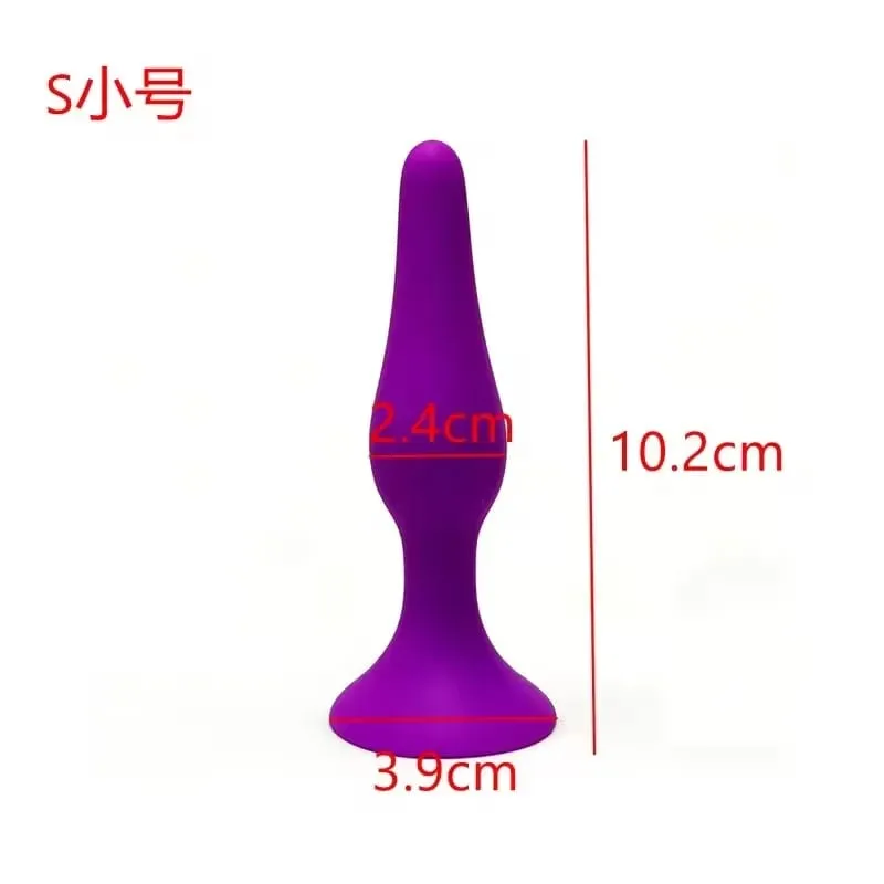 S/L/XL 矽膠肛門塞對接塞肛門刺激前列腺按摩性玩具女男同志肛門擴張器性用品店 Bdsm
