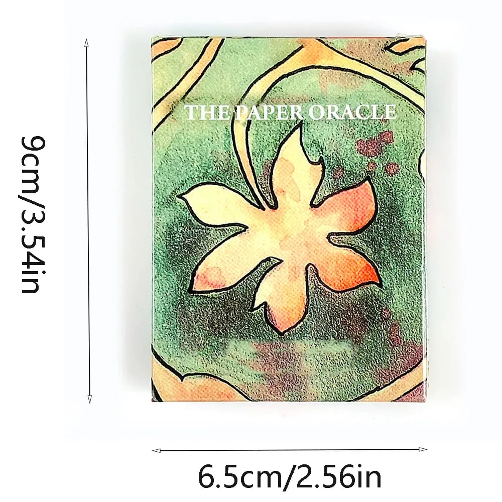8.8*6.3cm The Paper Oracle Cards 43 Pcs Cards Divination Deck Cards Game English Vision Edition Board Playing Game For Party