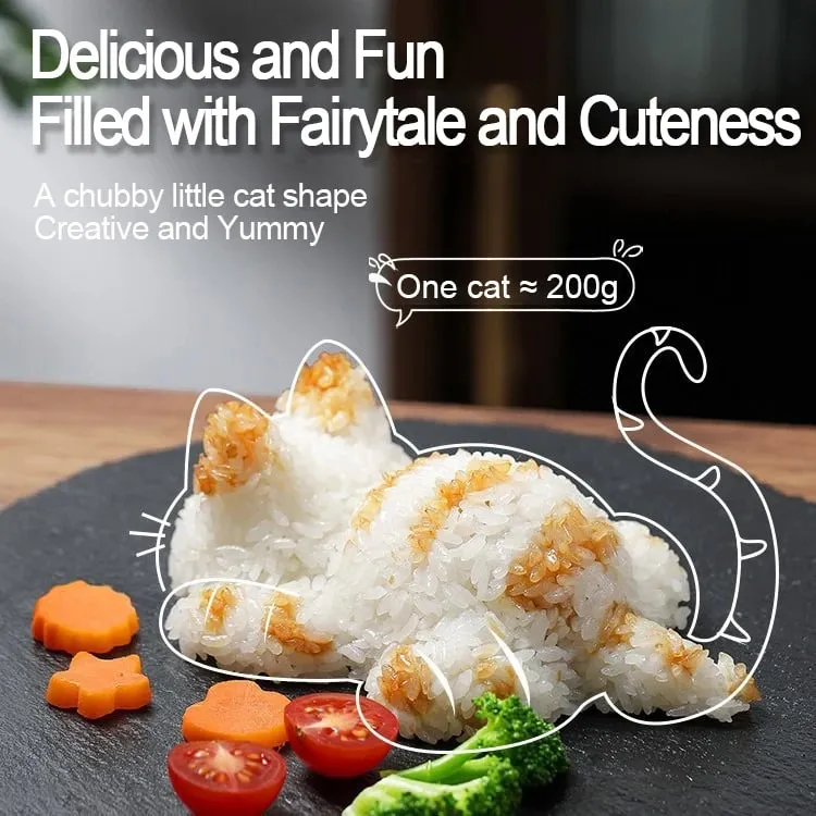 Gato onigiri moldes forma de gato sushi fazendo ferramentas arroz molde shaper deco acessórios para sushi arroz bolas niguri molde