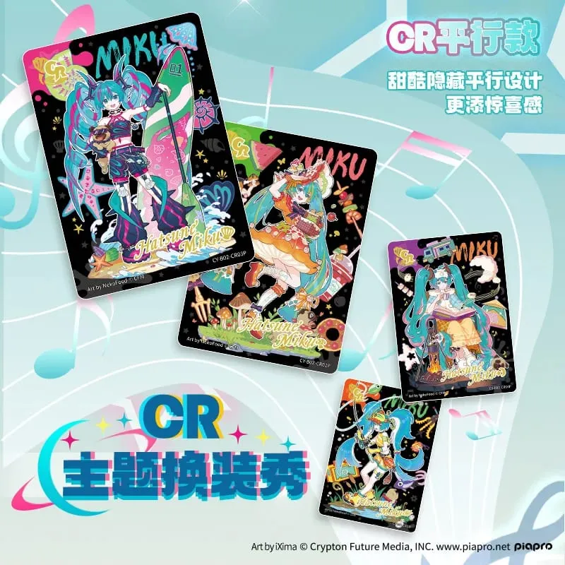 Genuíno cartão hatsune miku primeiro pacote série animação jogo coleção cartão se periférico crianças brinquedos presentes da menina