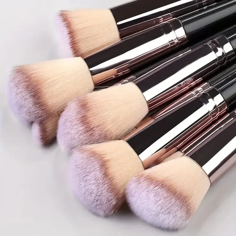 3-20 pçs pincéis de maquiagem conjunto macio macio sombra fundação corretivo mistura blush escova kabuki profissional feminino ferramenta de beleza
