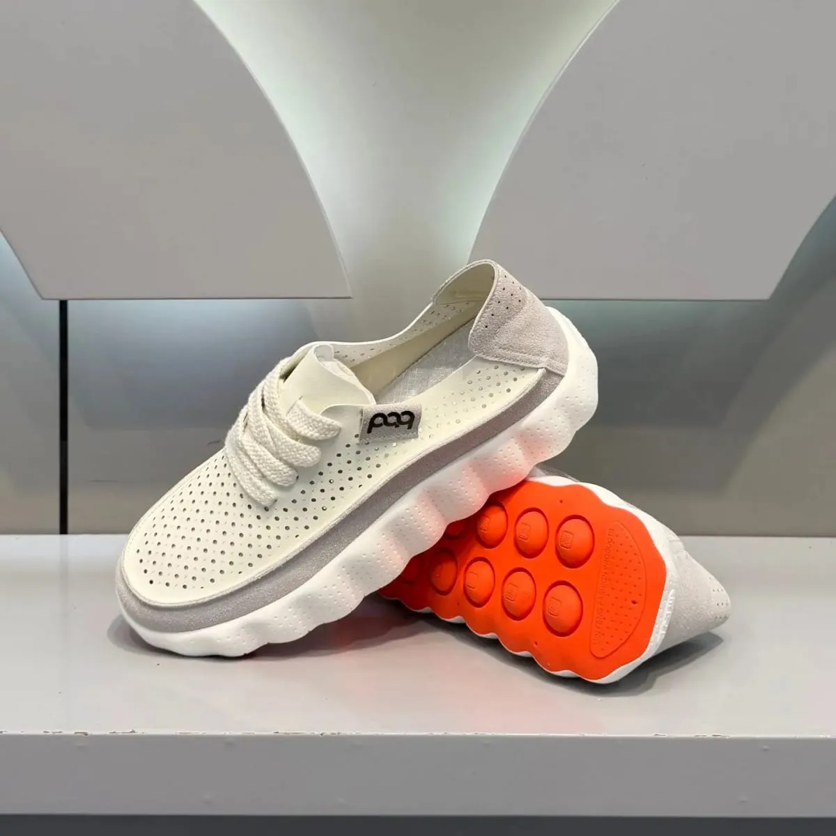 Novo verão dos homens tênis respirável tênis de corrida plataforma grossa sapatos casuais antiderrapante masculino caminhada ao ar livre calçado de corrida — image 4