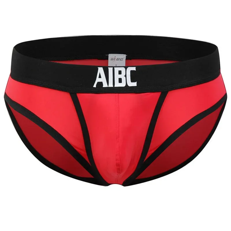 Ice Silk Underwear For Men Big Pouch Open Front Briefs Low Rise Underpants Gun Separation Breathable