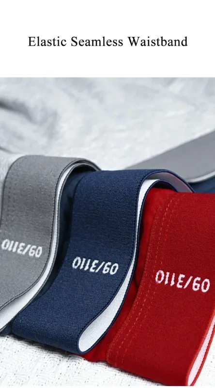 Cuecas de algodão masculinas de alta qualidade confortáveis cuecas respirável macio masculino tamanho grande u bulge bolsa calcinha cueca — image 17