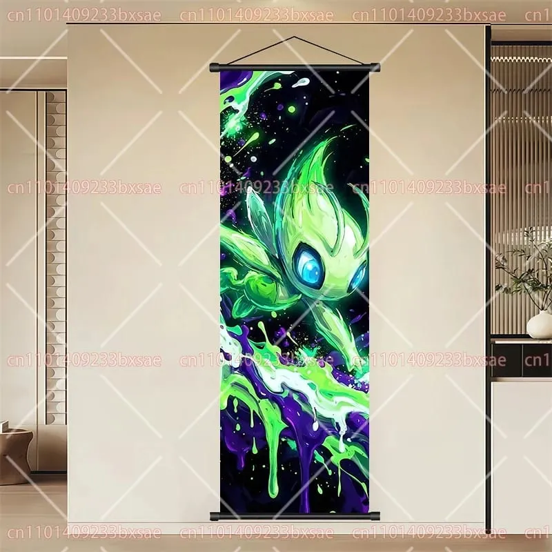 Pokémon anime hd rolagem pintura eevee pikachu suicune charizard mewtwo fundo arte da parede decoração cartaz presente das crianças