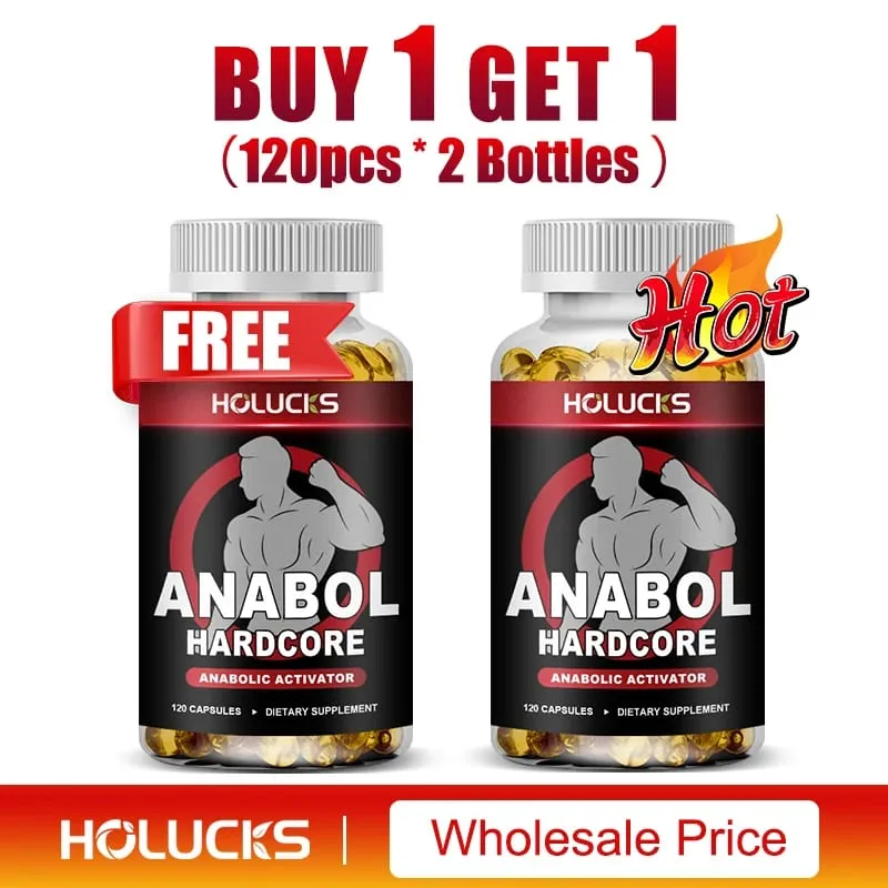 Anabol Hardcore Suplemento de Crescimento Muscular para Homens Construir Magra Densa, Alto Desempenho, Melhorando o Apoio à Saúde Geral