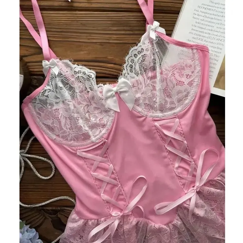 Fada delicado kit de sutiã cosplay uniforme underwire sutiã push up breve conjuntos eróticos sexy trajes camisolas conjuntos exóticos