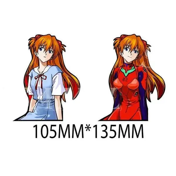 Neon Genesis Evangelion Ayanami Rei Asuka personalizado criativo desenho animado carro decoração de mesa adesivo de descoloração à prova d'água