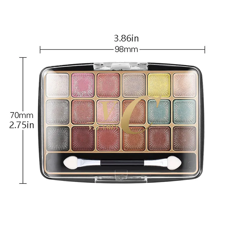 Paleta de sombra fosca com 18 cores, maquiagem barata, cosméticos coreanos, iluminador, maquiagem de luxo de longa duração para mulheres — image 6